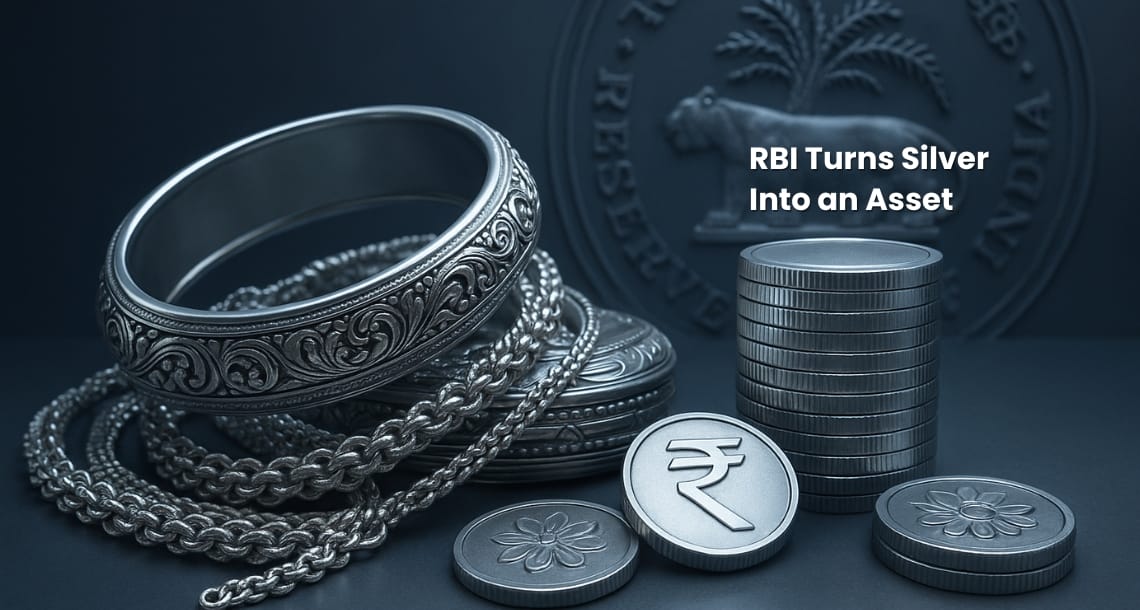 RBI Turns Silver Into an Asset: Now Borrow Loans Against Your Silver Jewellery