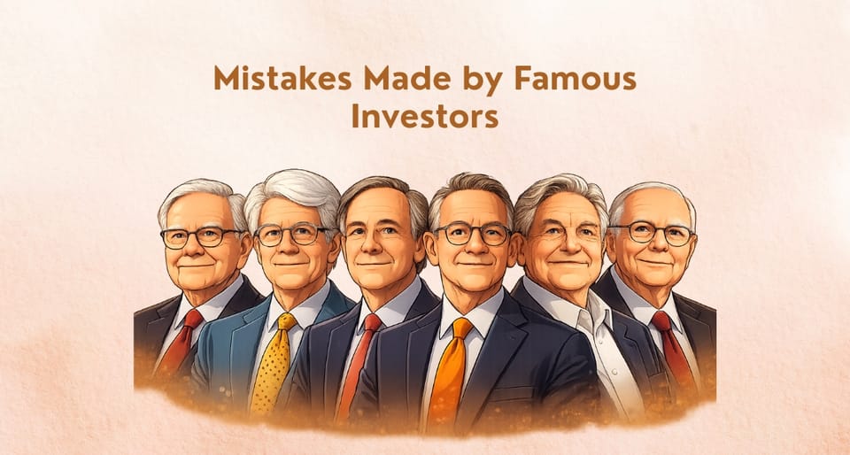 Mistakes Made by Famous Investors